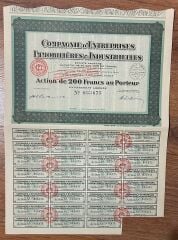 Hisse Senedi - ENTREPRISES 1929 ( 43 X 31 cm )