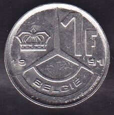 Belçika 1 Frank 1991