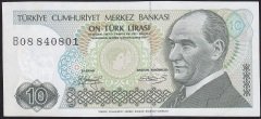 7.Emisyon 1.Tertip 10 Lira B08 840801 Çilaltı Çil