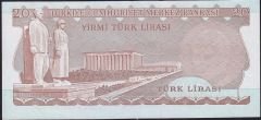 6.Emisyon 2.Tertip 20 Lira E63 054362 Çilaltı
