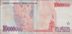 7.Emisyon 10 000 000 Lira D87 908945 Çok Çok Temiz