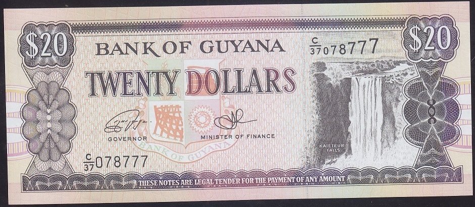 Guyana 20 Dolar 1996 - 2009 Çil Pick 30 (777)
