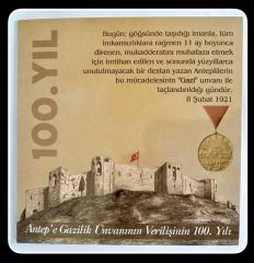 2021-Gaziantep Gazilik Ünvanı 100.Yılı Hatıra Para Seti