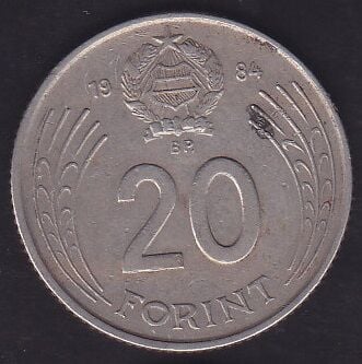 Macaristan 20 Forint 1984
