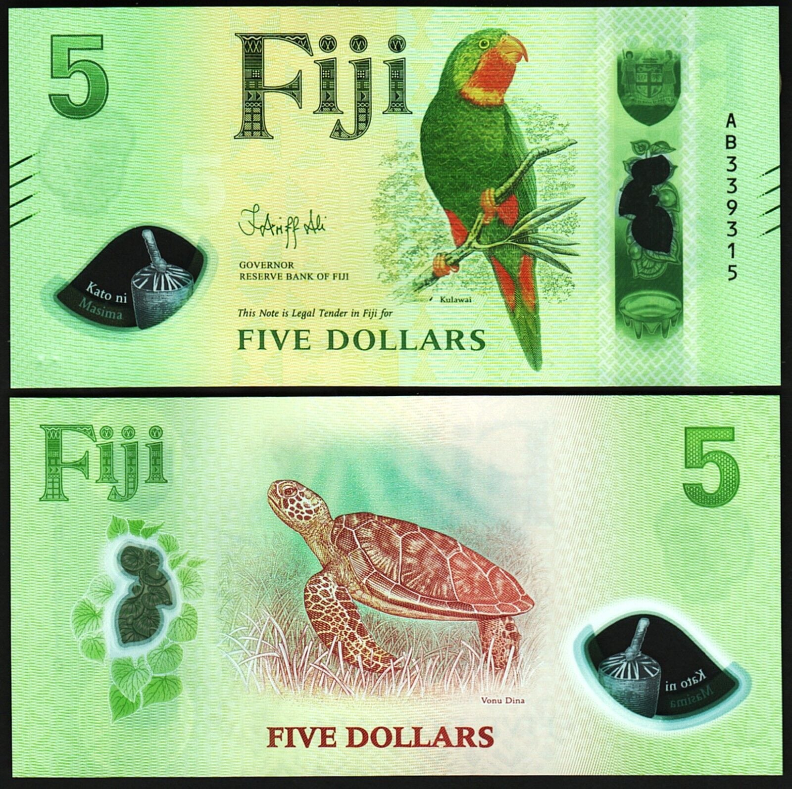 Fiji 5 Dolar 2026 Çil Polimer