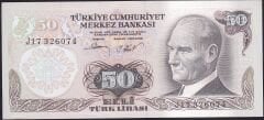 6.Emisyon 2.Tertip 50 Lira J17 326074 Çilaltı