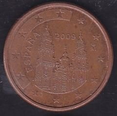 Avrupa 5 Euro Cent 2009 İspanya