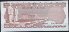6.Emisyon 2.Tertip 20 Lira E62 329478 Çilaltı Çil