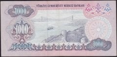 6.Emisyon 1.Tertip 1000 Lira A33 077141 Çok Temiz+