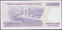 7.Emisyon 4.Tertip 500.000 Lira M01 870900 Çil