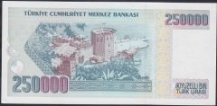 7.EMİSYON 1.TERTİP 250000 LİRA A33 466977 ÇİL