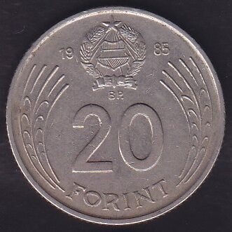Macaristan 20 Forint 1985