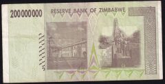 Zimbabwe 200000000 Dolar 2008 Çok Temiz+ Pick 81