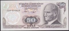 6.Emisyon 2.Tertip 50 Lira J16 416 816 Çil
