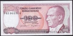 7.Emisyon 2.Tertip 100 Lira F45 903314 Çok Temiz+