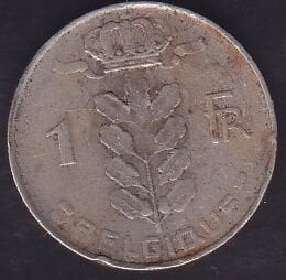 Belçika 1 Frank 1975