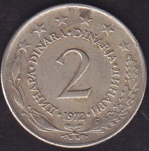Yugoslavya 2 Dinar 1972