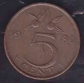 Hollanda 5 Cent 1980