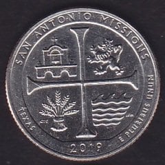 Amerika Çeyrek Dolar 2019 D Hatıra San Antonio Missions Texas