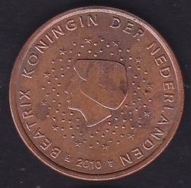 Avrupa 5 Euro Cent 2010 Hollanda