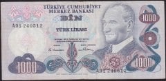 6.Emisyon 1.Tertip 1000 Lira A31 240512 Çok Temiz