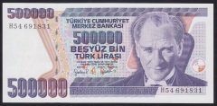 7.EMİSYON 4.TERTİP 500000 LİRA H54 691831 ÇİL