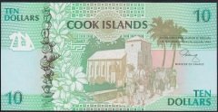 Cook Island 10 Dolar 1992 Çil AAA 000279 İlk Binde Pick8a