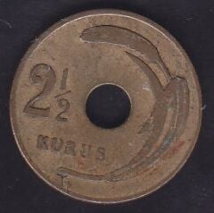 1949 Yılı 2.5 Kuruş