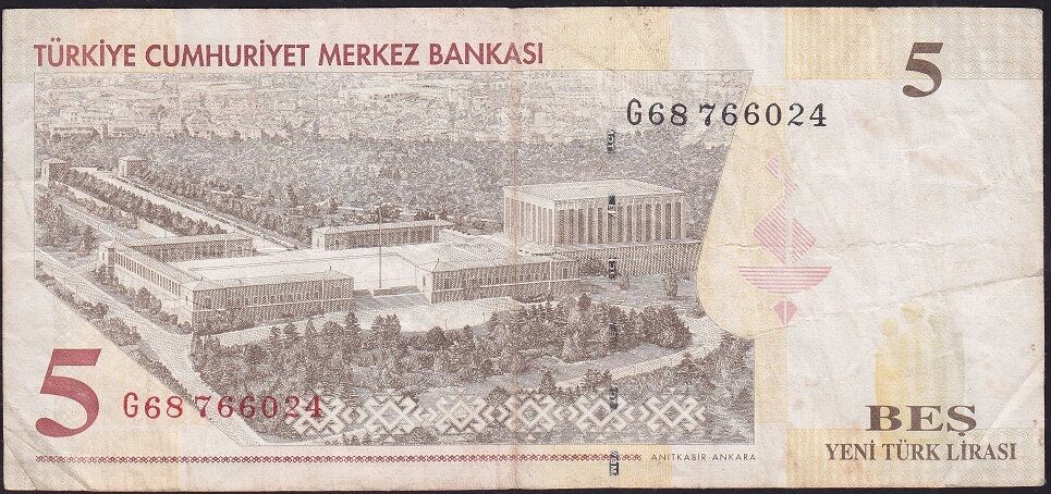 8.Emisyon 5 YTL G68 766024 Çok Temiz