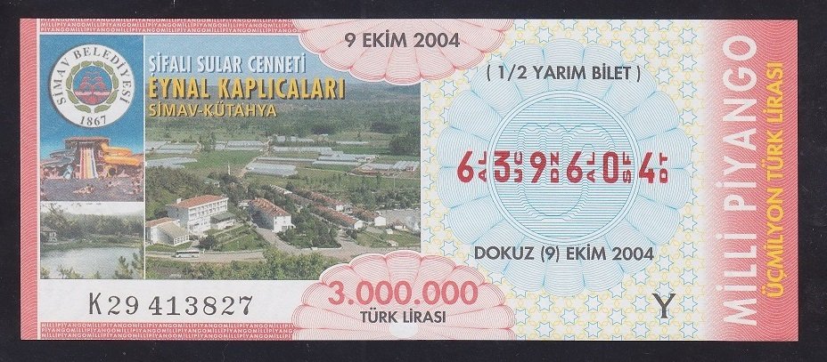 2004 9 EKİM YARIM BİLET