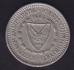 Kıbrıs 25 Mils 1963