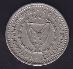 Kıbrıs 25 Mils 1963