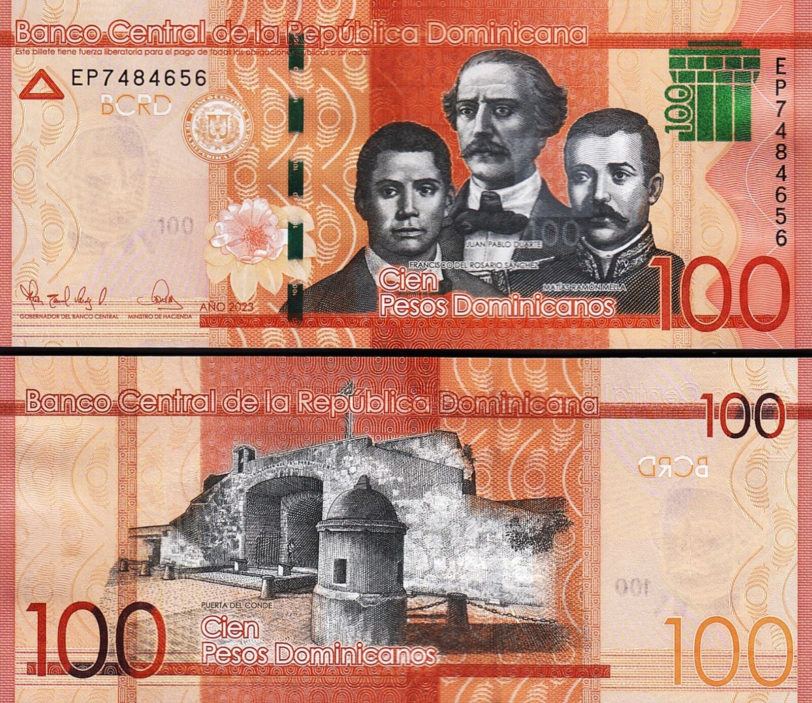 Dominik Cumhuriyeti 100 Pesos 2023 Çilaltı Çil Pick 190