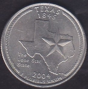 Amerika Çeyrek Dolar 2004 Hatıra Texas