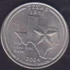 Amerika Çeyrek Dolar 2004 Hatıra Texas