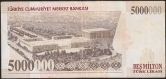 7.Emisyon 5 000 000 Lira F65 076370 Çok Temiz