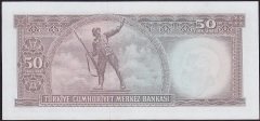 5.Emisyon 7.Tertip 50 Lira R74 018749 Çilaltı ( Kısmi düzeltme var )