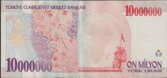 7.Emisyon 10 000 000 Lira D82 561559 Ççt Çilaltı