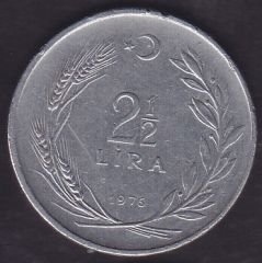 1976 Yılı 2.5 Lira Ters
