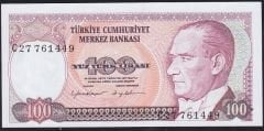 7.Emisyon 2.Tertip 100 Lira C27 761449 Çil