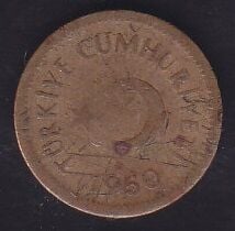 1950 Yılı 5 Kuruş
