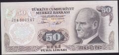 6.Emisyon 2.Tertip 50 Lira J14 507747 Çilaltı Çil