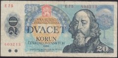 ÇEKOSLOVAKYA 20 KORUN 1988 TEMİZ