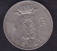 Belçika 1 Frank 1977