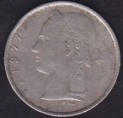 Belçika 1 Frank 1977