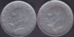 1969 Yılı 1 Lira Temiz (Ters Düz Takım )