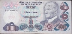6.Emisyon 1.Tertip 1000 Lira A24 194877 Çok Temiz+
