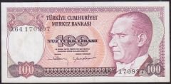 7.Emisyon 1.Tertip 100 Lira A64 170997 Çilaltı