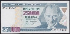 7.EMİSYON 1.TERTİP 250000 LİRA C50 319940 ÇİL