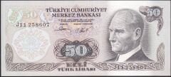 6.Emisyon 2.Tertip 50 Lira J11 258607 Çilaltı Çil